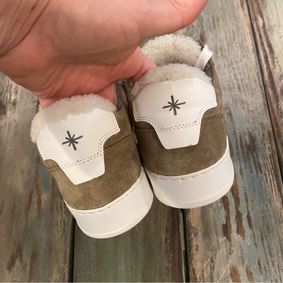 Ross & Snow Sneakers Italian Leather Women’s Skate Shoes Size 7.5 Sherpa Padded - Picture 4 of 10